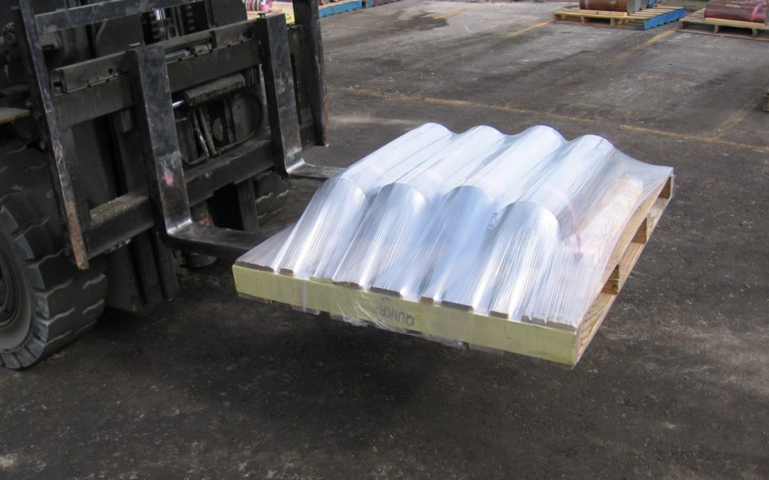 Wrapped Pallet of Cut Pipe