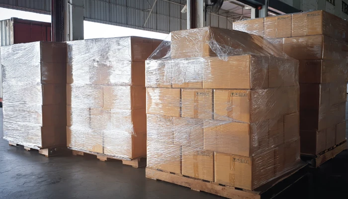 Wrapped pallets