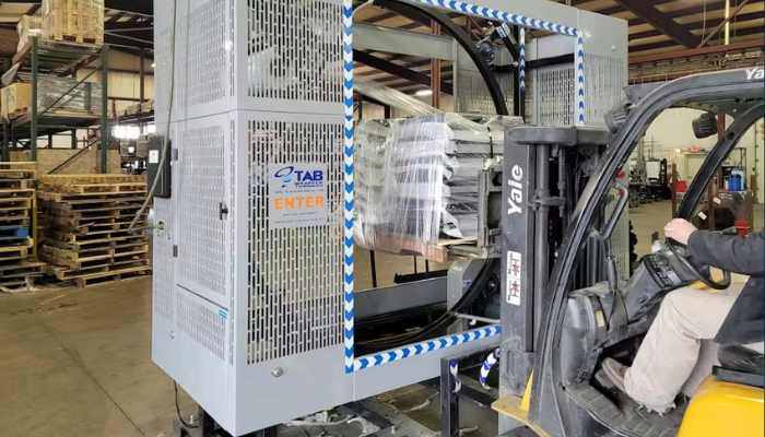 Orbital Wrapping Machine with Safety Features